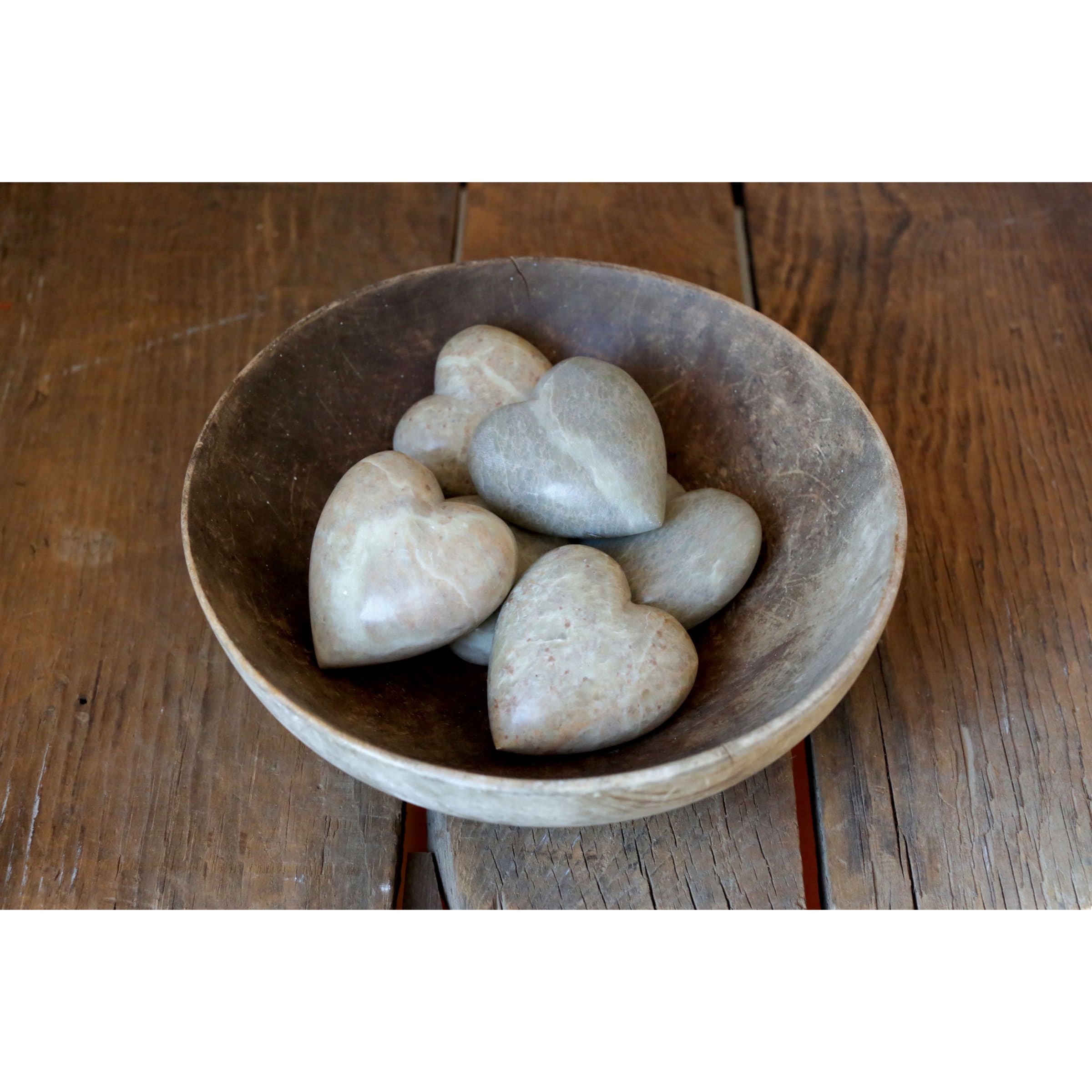Corazón piedra verde