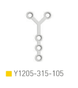 Placa en Y 1.2, 5 orif.