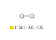 Placa recta 1.5, 2 orif.