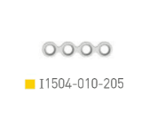 Placa Recta 1.5, 4 orif.