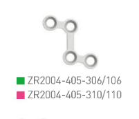 Placa en Z 2.0, 4 orif. der.
