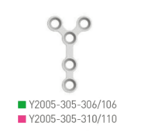 Placa en Y, 2.0, 5 orif.