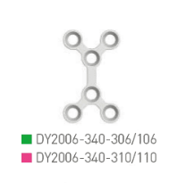 Placa doble Y 2.0, 6 orif.