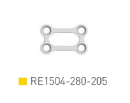 Placa Rectangular 1.5, 4 orif.