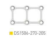 Placa Doble Cuadrada 1.5, 6 orificios