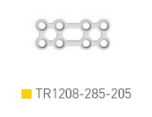 Placa Triple cuadrada 1.2, 8 orif.