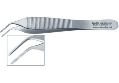 Adson Curved Serrated Tissue Forcep