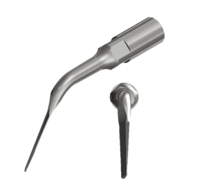 left angle periotome tip to detach the period