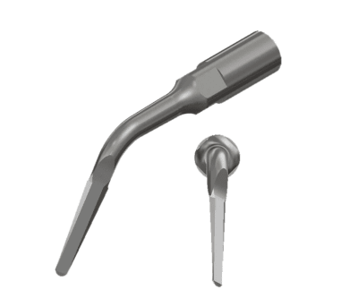 right angle periotome tip to detach the perio