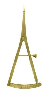 Castro Viejo Caliper 15cm Gold Curvo