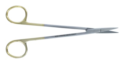 15904TC Gum Scissors KELLY T/C STRAIGHT 16Cm