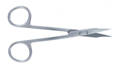 Gum Scissors GOLDMAN FOX 12.5 Cm Double CURVE