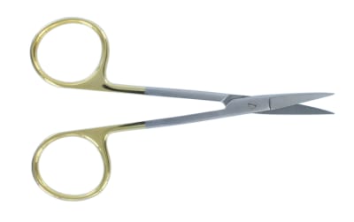 Scissors T/C IRIS CURVED 11.5Cm Serrated