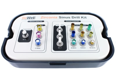 Zirconia Sinus Kit, 3 Crestal Drills, 1 Later