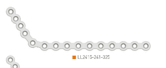 Placa Sistema 2.4 en L izq. angulada 15 orif