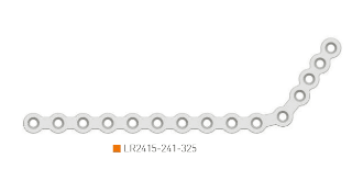 Placa sistema 2.4 en L angulada der. 15 orif.
