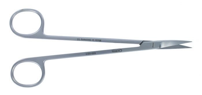 NATRA Kelly Curved Scissors - 16cm / 6.5" TC Pointed Surgical Scissors For Dental & Medical Use