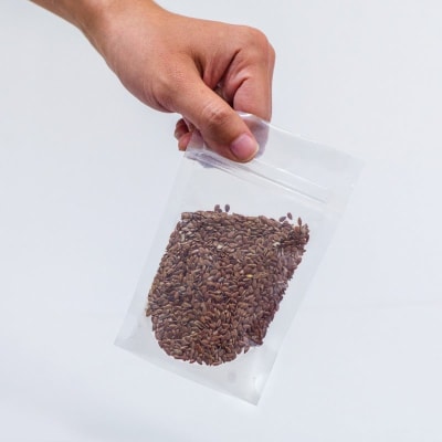 50 Bolsas Transparente Doypack 9x14x3 Cms Cierre Hermético