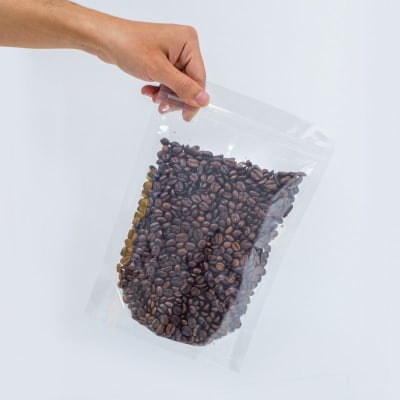 50 Bolsas Transparente Doypack 16x26x4 Cms Cierre Hermético