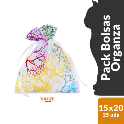Pack 25Un. Organza 15x20 Coral