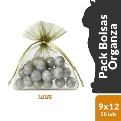 Pack 50Un. Organza 9x12 Oliva2