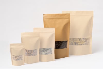 Pack 100un. Doypack 18X26X4 Kraft