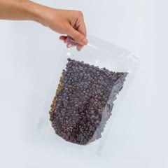 50 Bolsas Transparente Doypack 16x26x4 Cms Cierre Hermético