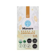 CHOCOLATE ORGANICO 62%CACAO 100GR
