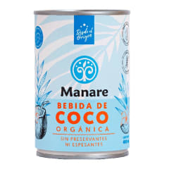 LECHE DE COCO ORGANICA 400ML MANARE