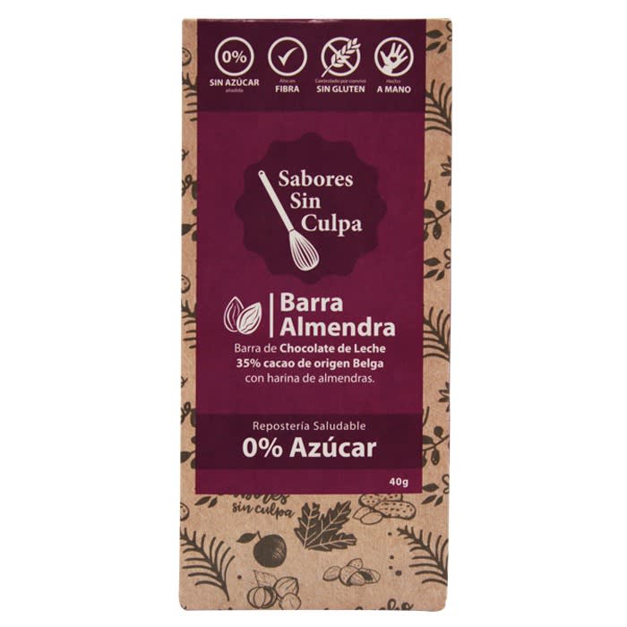 Chocolate 35%cacao y harina de almendras 40gr1