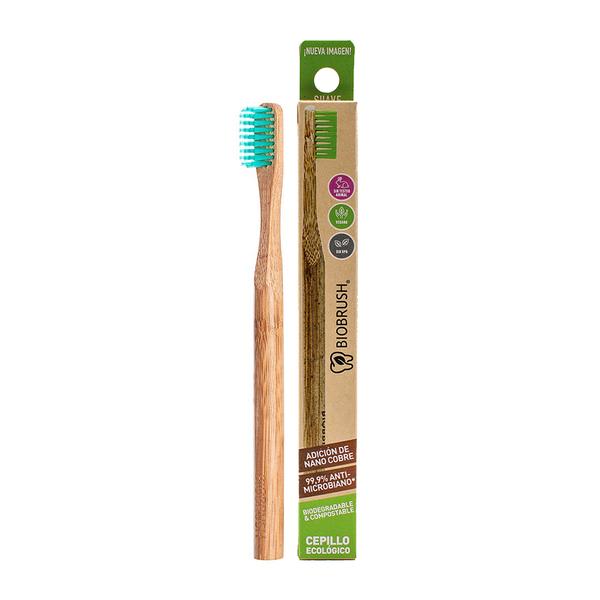 CEPILLO DE DIENTES DE BAMBU ADULTO SUAVE – VERDE1