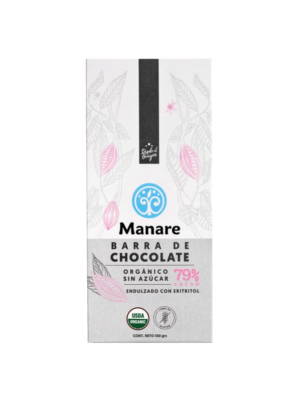 CHOCOLATE ORGANICO SIN AZUCAR 79%CACAO 100GR4
