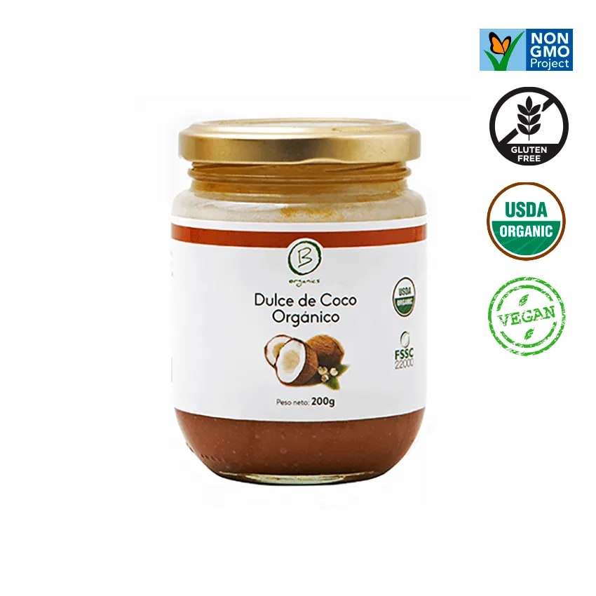 DULCE DE COCO ORGANICO 200GR BORGANICS1