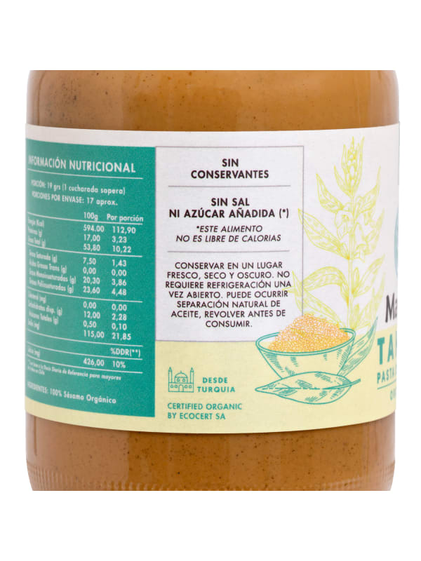 TAHINI ORGANICO 330 GR4