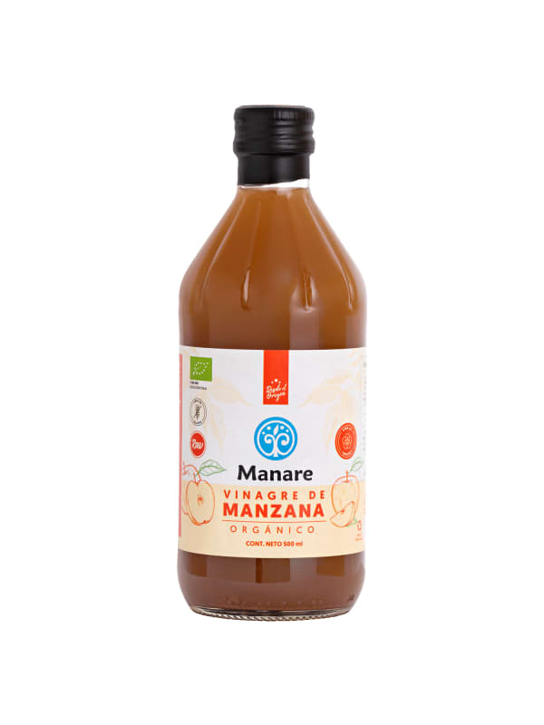 VINAGRE DE MANZANA ORGANICO 500ML MANARE1