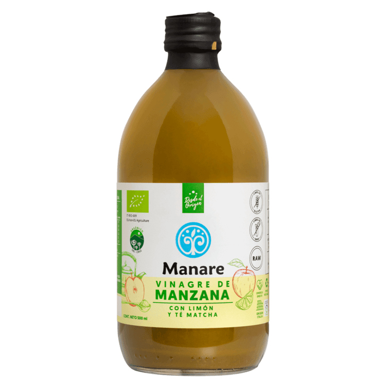 VINAGRE MANZANA MATCHA LIMON 500ML MANARE1