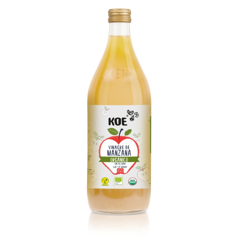 VINAGRE DE MANZANA ORGANICO 1LT KOE1