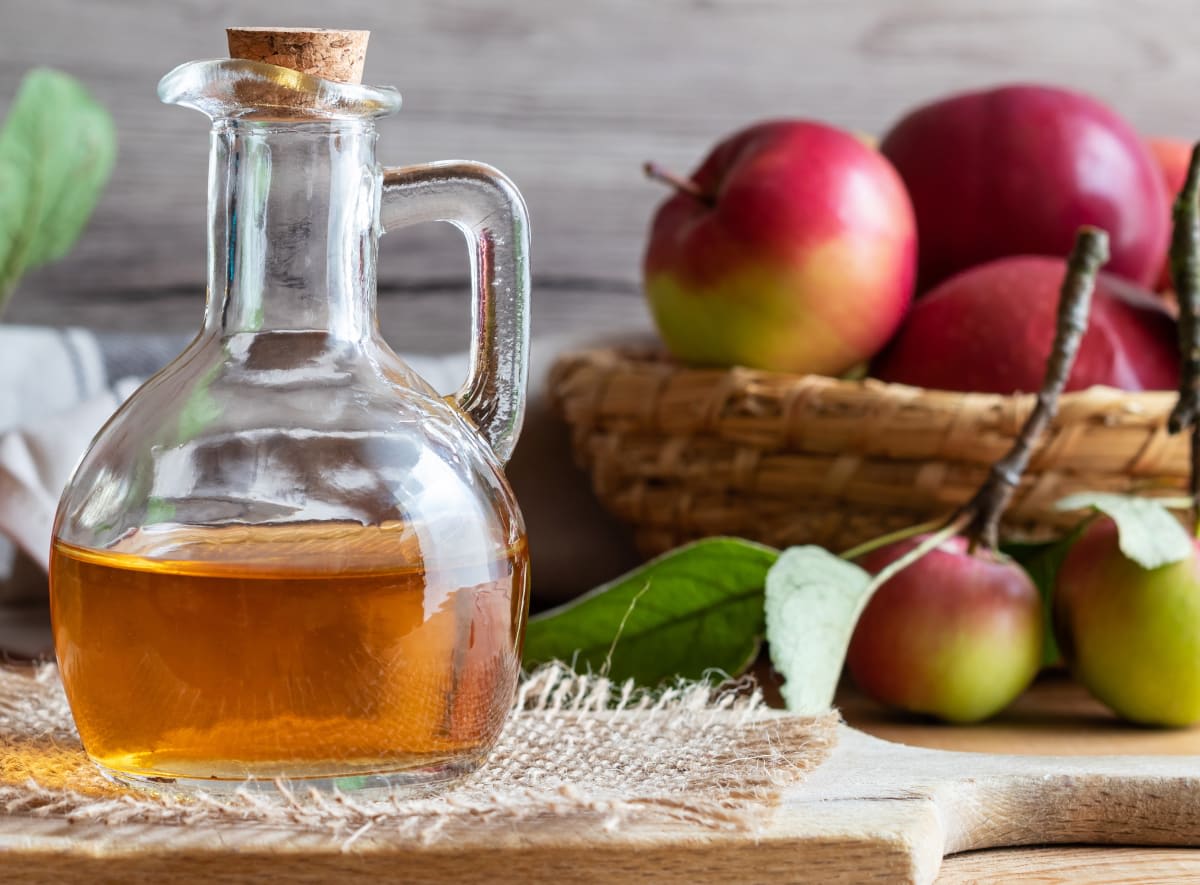 VINAGRE DE MANZANA + BOTELLA 1 LITRO1