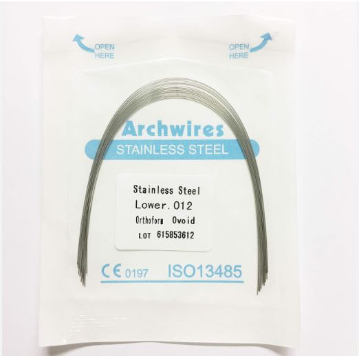 10 Pz Fili Ad Arco Rettangolare Dentali Ortodontici In Acciaio - Foto 4