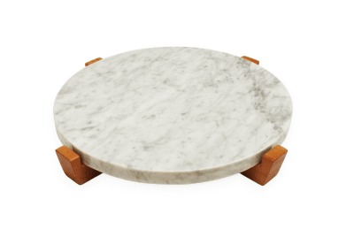 Tabla Circular Carrara + Base1