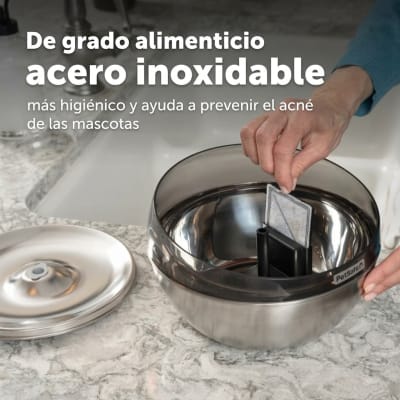 Fuente HydroSphere™ de acero inoxidable