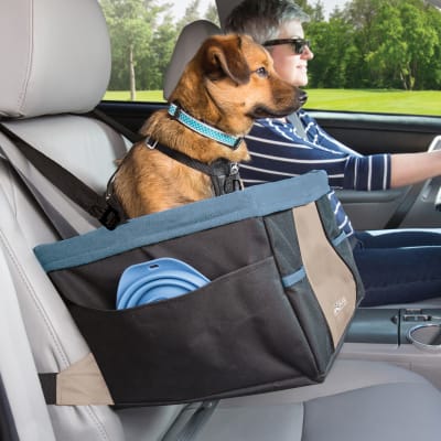 Asiento delantero elevador para perros