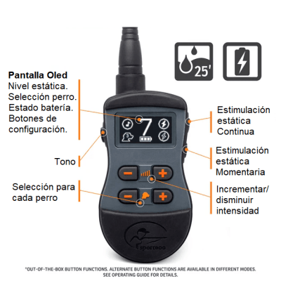 Collar entrenamiento Sportdog 1275 Black Oled