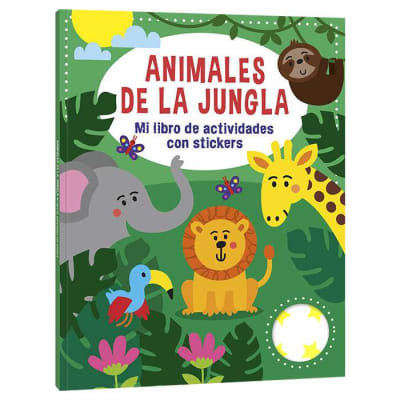 ANIMALES DE LA JUNGLA - MI LIBRO DE ACTIVIDADES CON STICKERS