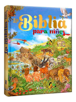 BIBLIA PARA NIÑOS LOMO DORADO