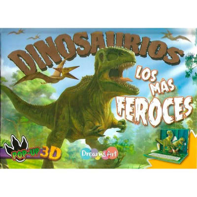 DINOSAURIOS POP UP 3D LOS MÁS FEROCES