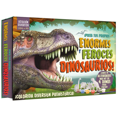PINTA ENORMES Y FEROCES DINOSAURIOS