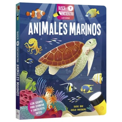 LIBRO LINTERNA ANIMALES MARINOS