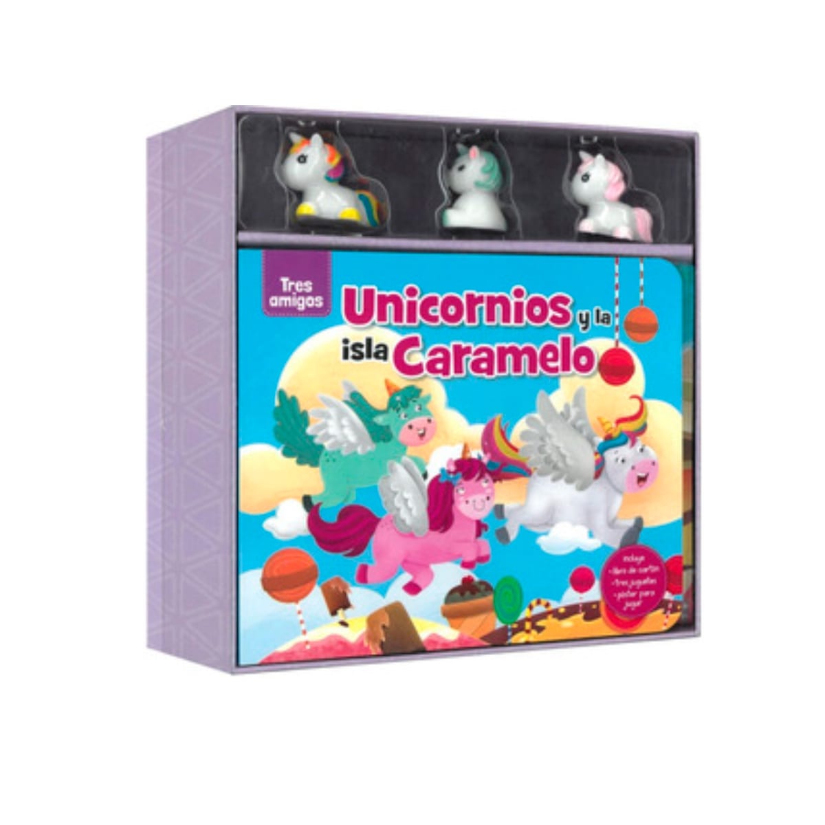 UNICORNIOS Y LA ISLA CARAMELO - 3 MUÑECOS1