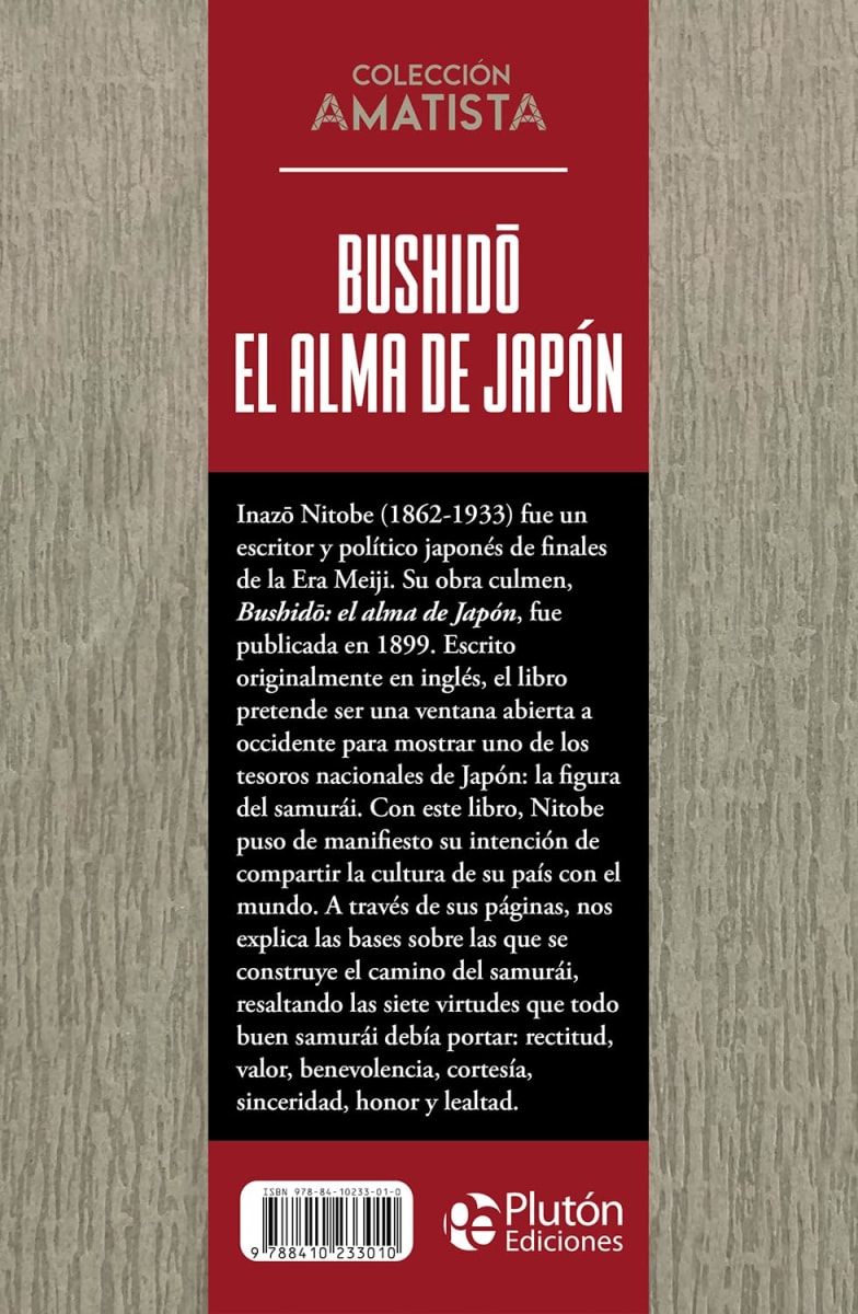 BUSHIDO. EL ALMA DE JAPÓN - INAZO NITOBE.TAPA DURA AMATISTA5